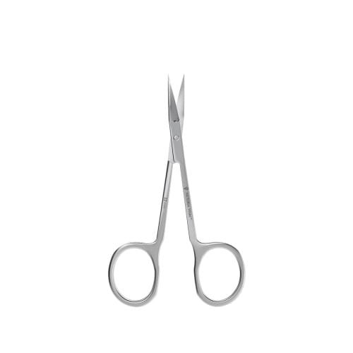 Nożyczki do skórek Victoria Vynn Cuticle Scissors 22 mm, stalowe nożyczki z okrągłymi uchwytami i cienkimi, wygiętymi ostrzami zwężającymi się do czubka