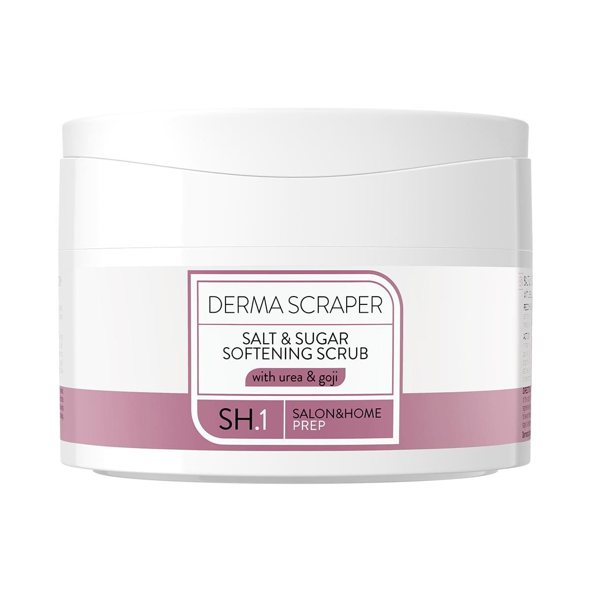 Słoik peelingu DERMA SCRAPER Pharm Foot 200 g z boku