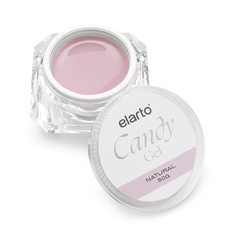 Elarto Candy Natural żel budujący beżowo-różowy kamuflaż 50g