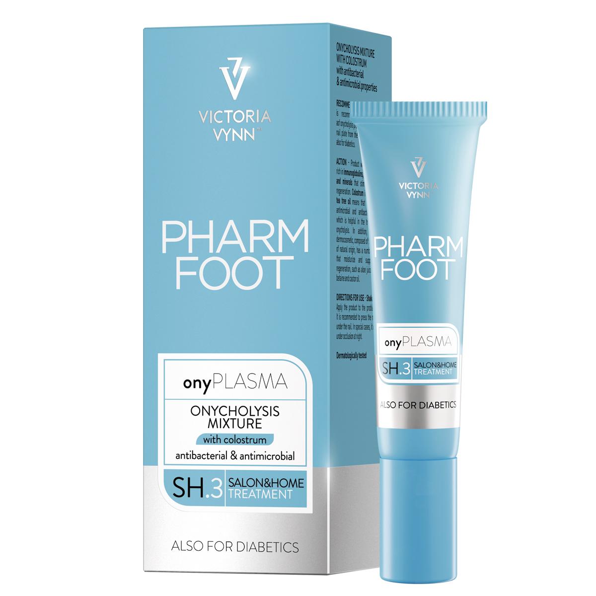 Tubka onyPLASMA Pharm Foot 15 ml z pudełkiem, preparat na onycholizę z colostrum