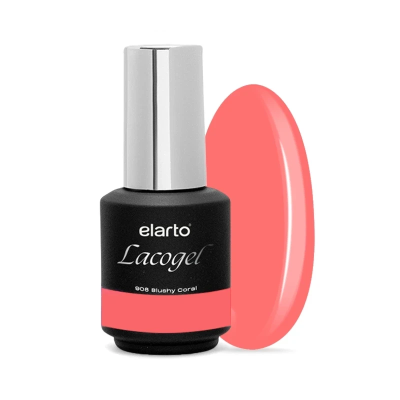 Lacogel Blushy Coral nr 908 - butelka 7 ml, koralowy krem