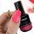 Lacogel Blushy Coral nr 908 - zbliżenie na koralowy odcień, pełne krycie