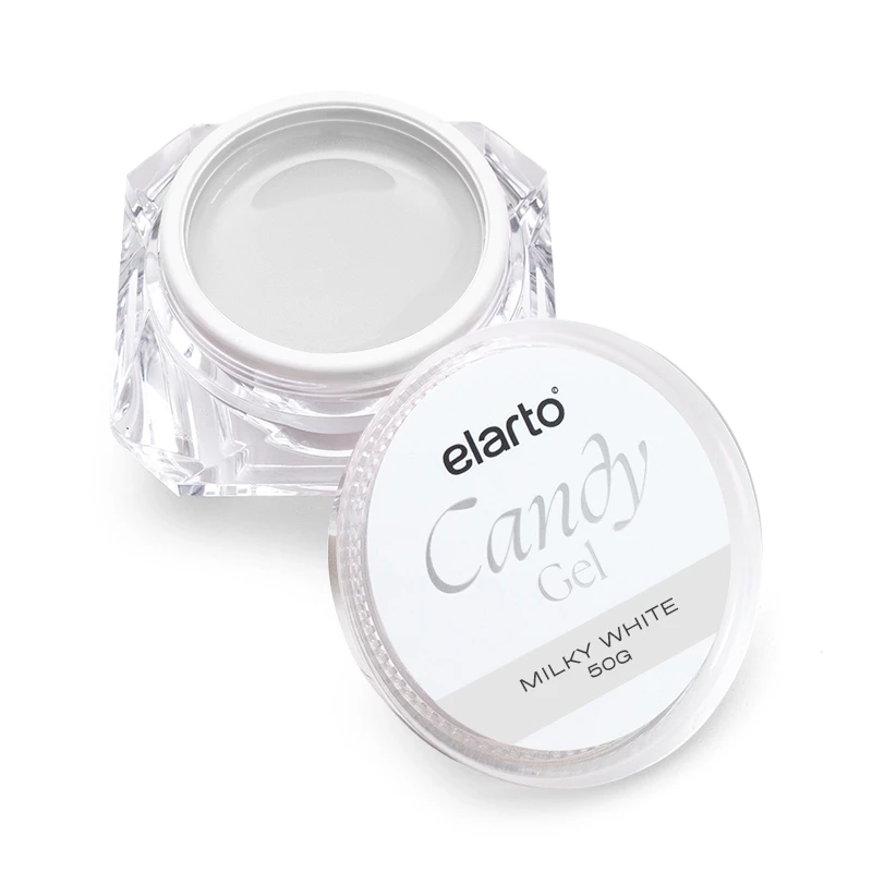 Elarto Candy Milky White żel budujący mleczno-biały kamuflaż 50g