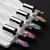 Lacogel Lavendiva nr 950 - manicure w fioletowym brokacie holo z biżuteryjnym błyskiem