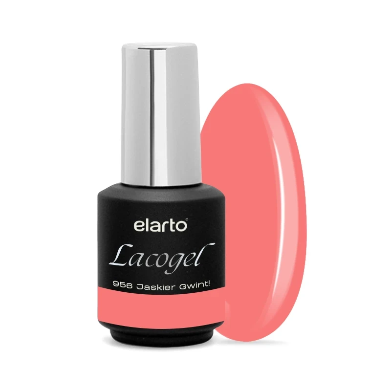 Elarto Lacogel Jaskier Gwint! nr 956 7ml lakier hybrydowy, kremowy koral z różową nutą