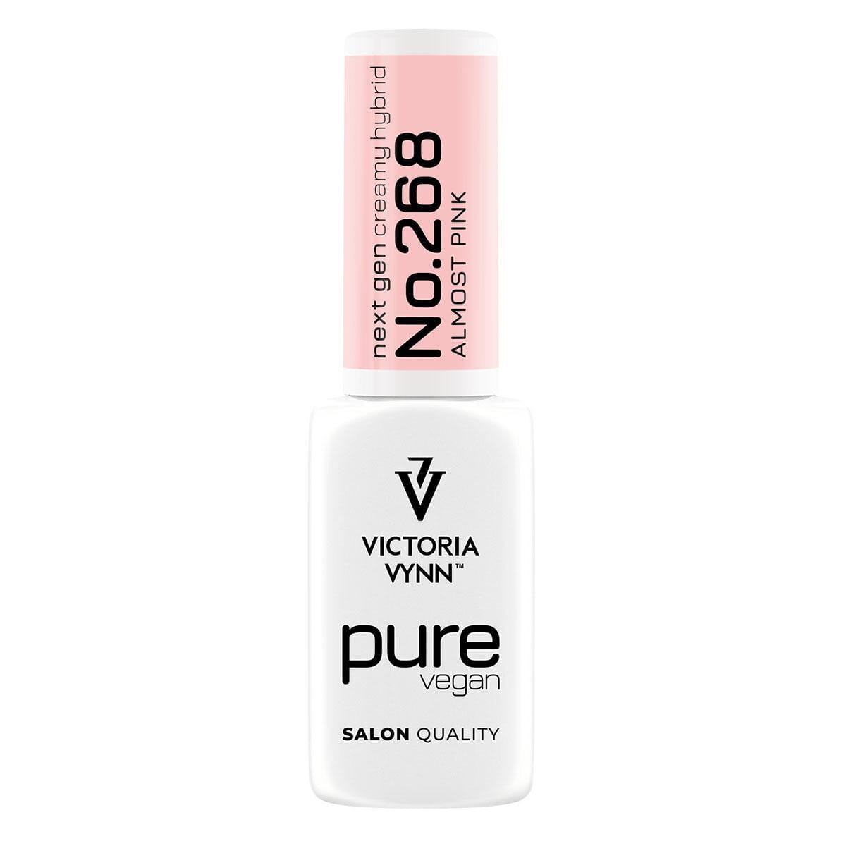 Lakier hybrydowy Victoria Vynn Pure Vegan Creamy Hybrid 268 Almost Pink 8 ml, butelka