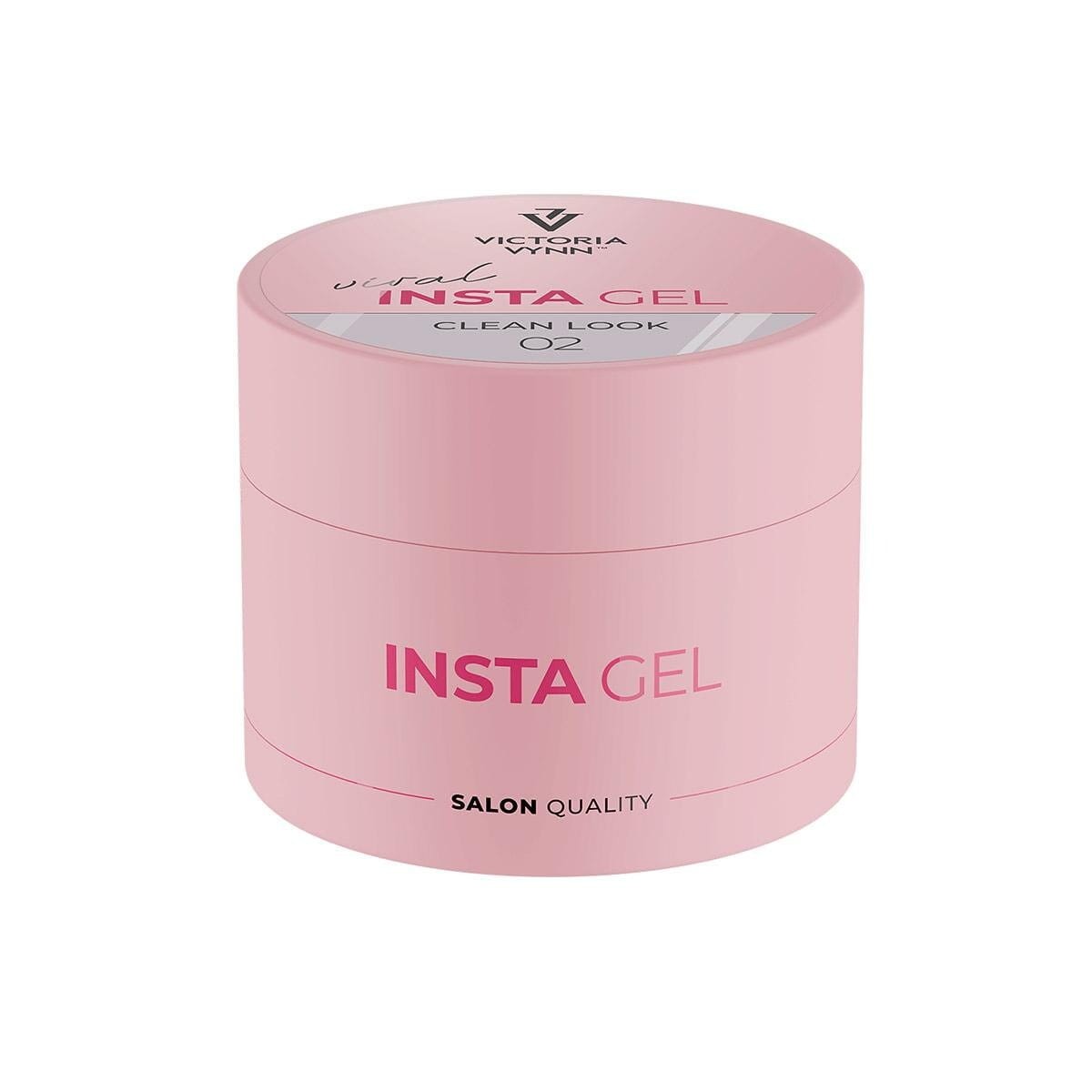 Victoria Vynn INSTA GEL 02 Clean Look 40 ml - jasny róż żel budujący, różowy słoiczek