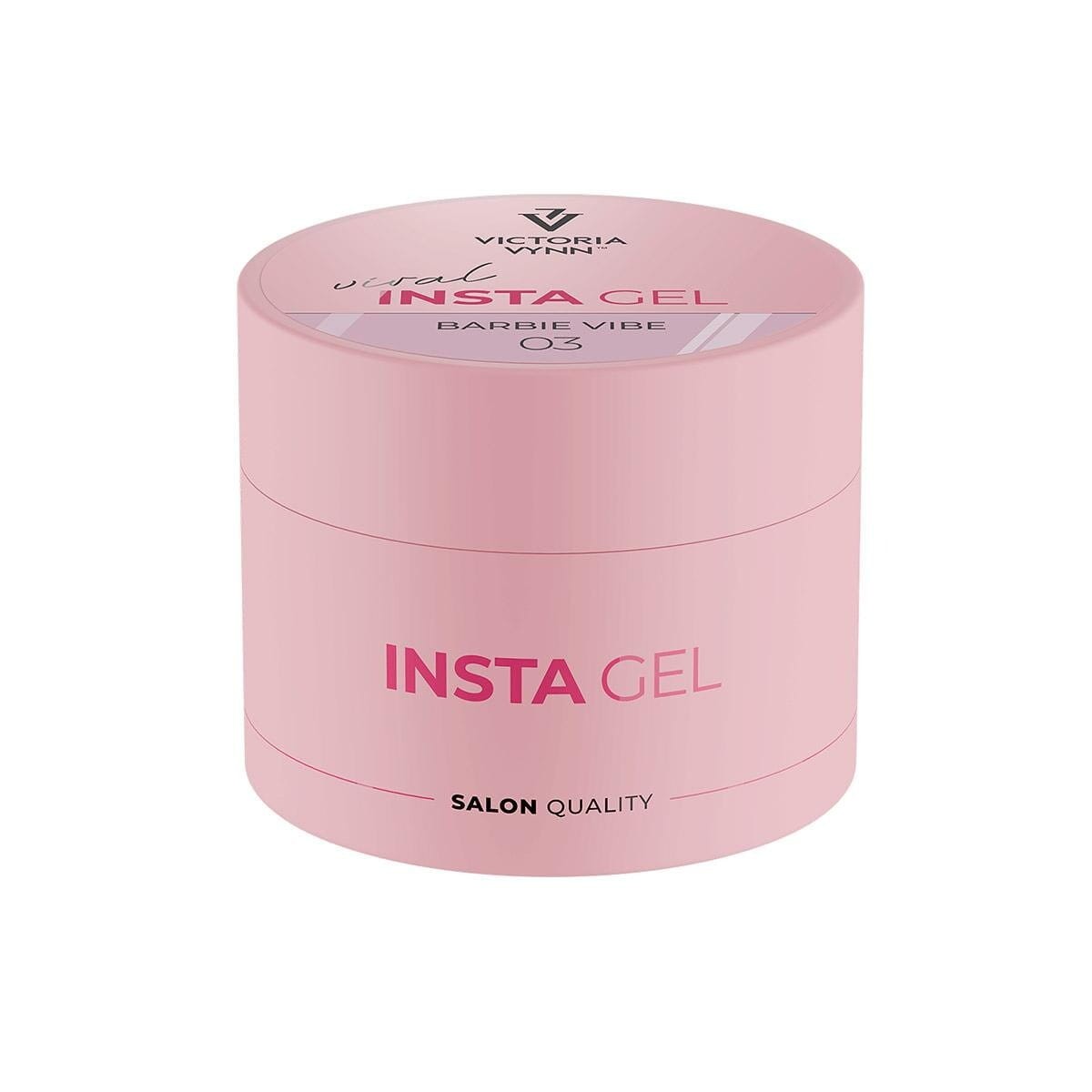 Victoria Vynn INSTA GEL 03 Barbie Vibe 40 ml - energetyczny róż żel budujący, różowy słoiczek