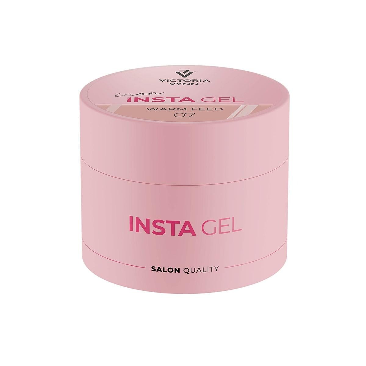 Victoria Vynn INSTA GEL 07 Warm Feed 40 ml - ciepły beż żel budujący, różowy słoiczek