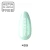 Makear Pastels Princess 409 - swatch pastelowej mięty w jasnej zieleni z drobnym brokatem, 8 ml