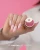 Makear French Manicure Gel Pink FG05 5 ml, słoiczek w dłoni z różowym frenchem