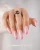 Makear French Manicure Gel Pink FG05 5 ml, różowy french na dłoni z pierścionkiem