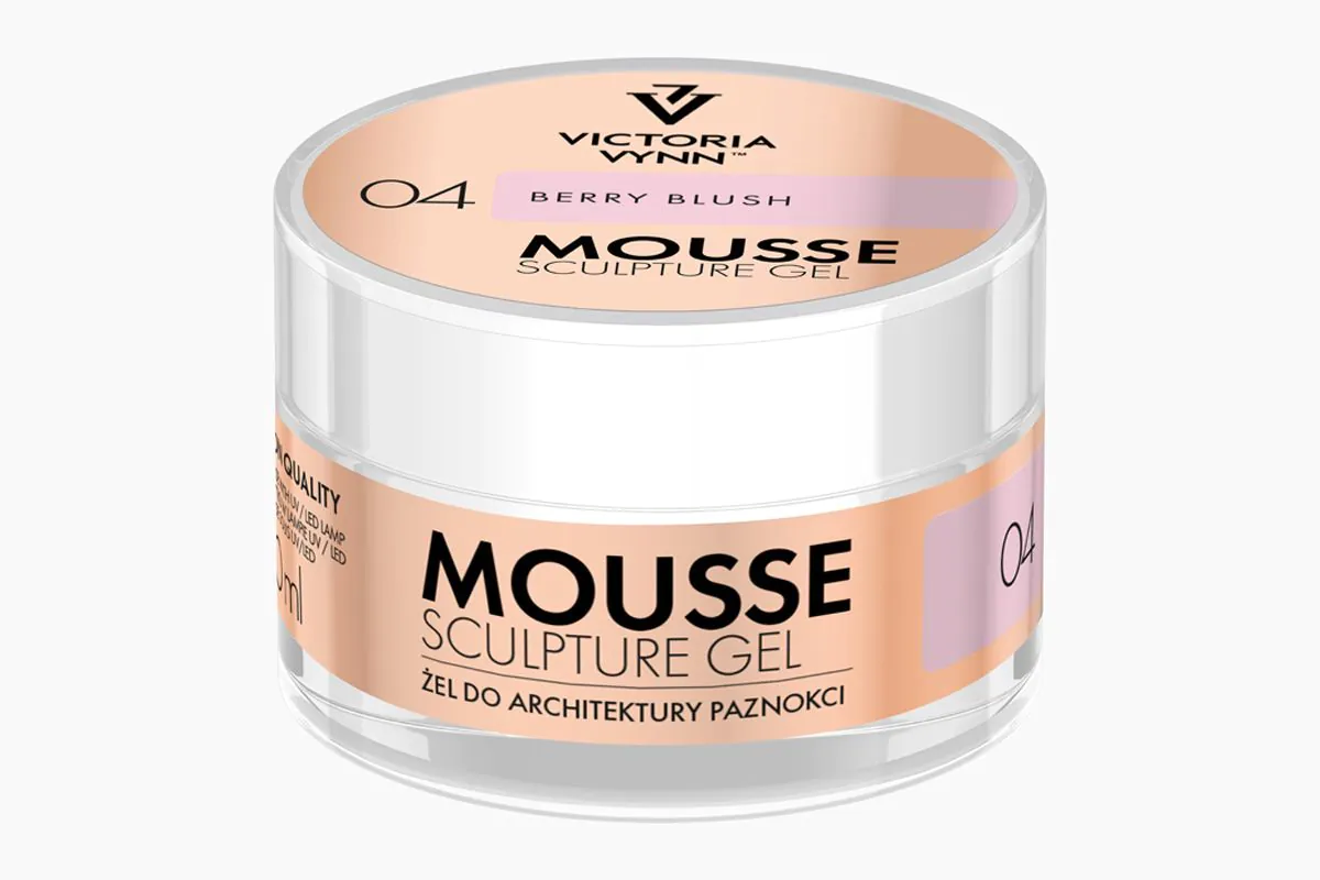 Victoria Vynn Mousse Sculpture Gel 04 Berry Blush 50 ml — żel do architektury paznokci, słoiczek