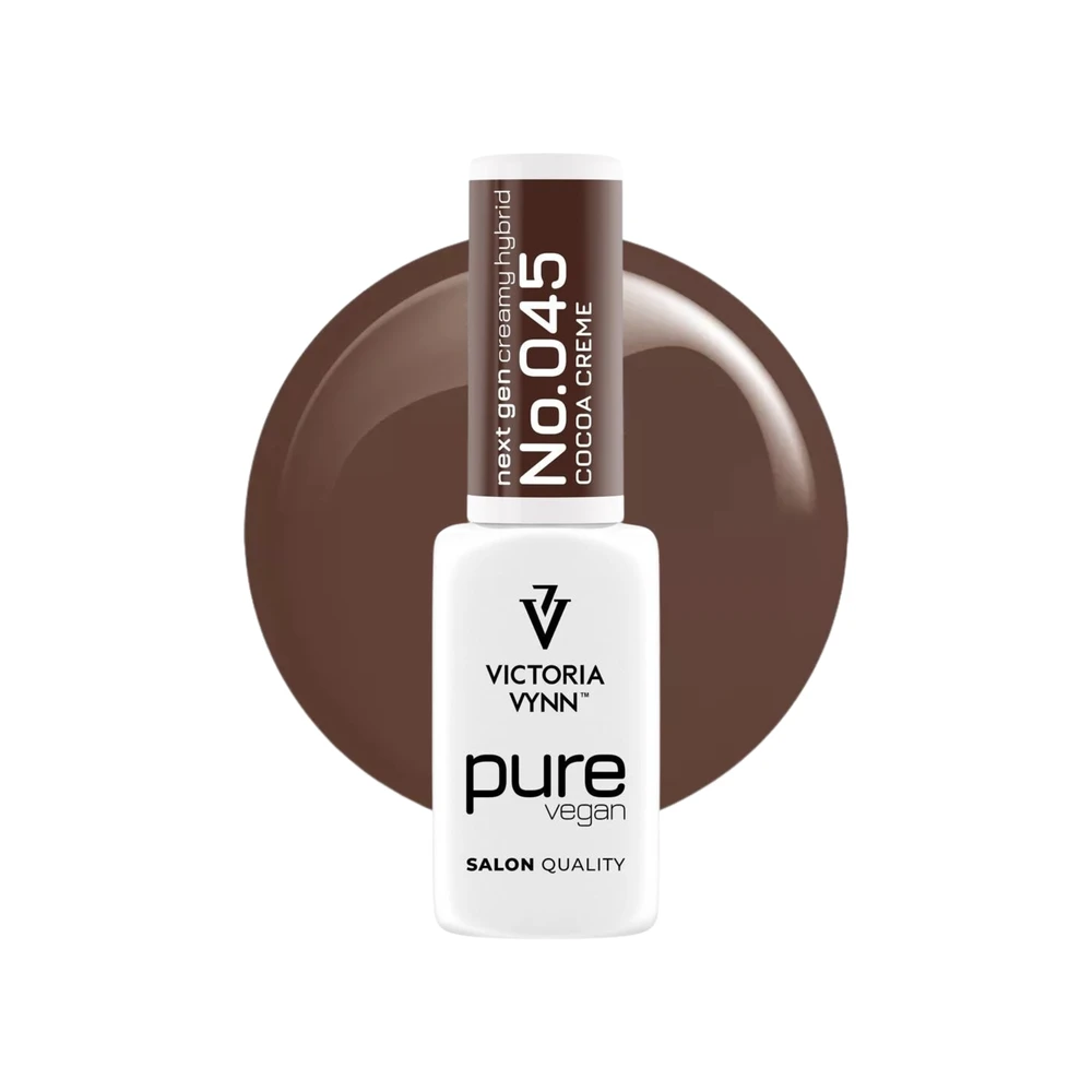 Lakier hybrydowy Cocoa Creme nr 045 - pełne kremowe krycie