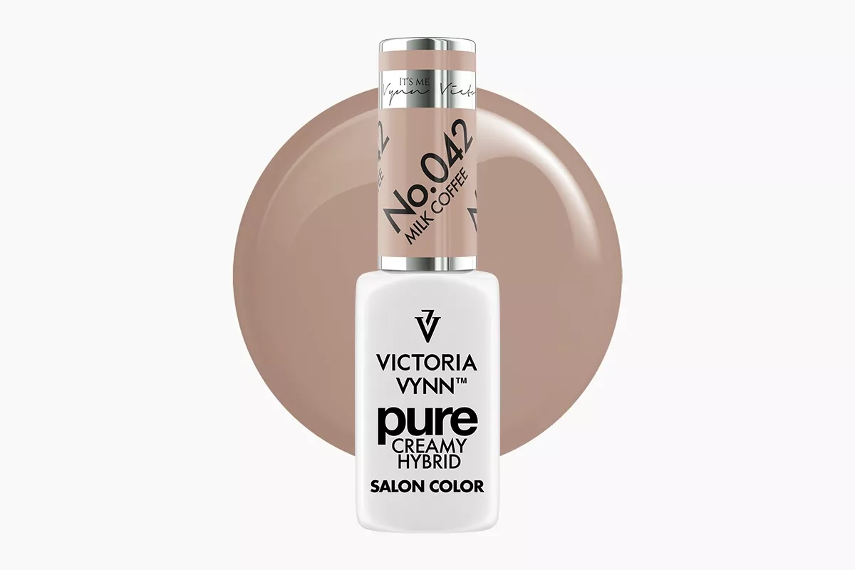 Victoria Vynn Pure Creamy Hybrid 042 Milk Coffee – lakier hybrydowy, butelka