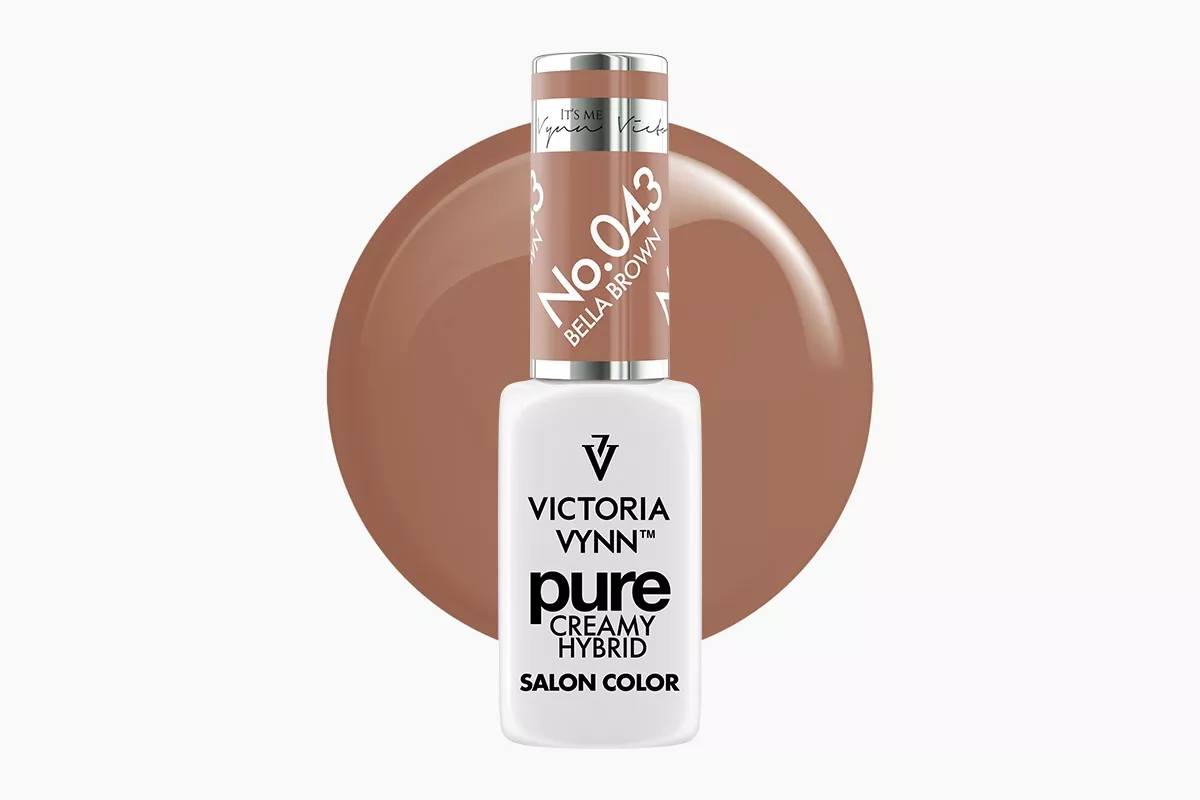 Victoria Vynn Pure Creamy Hybrid 043 Bella Brown – lakier hybrydowy, butelka
