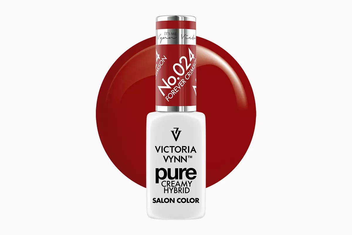 Lakier hybrydowy Victoria Vynn Pure Creamy Hybrid 024 Forever Crimson