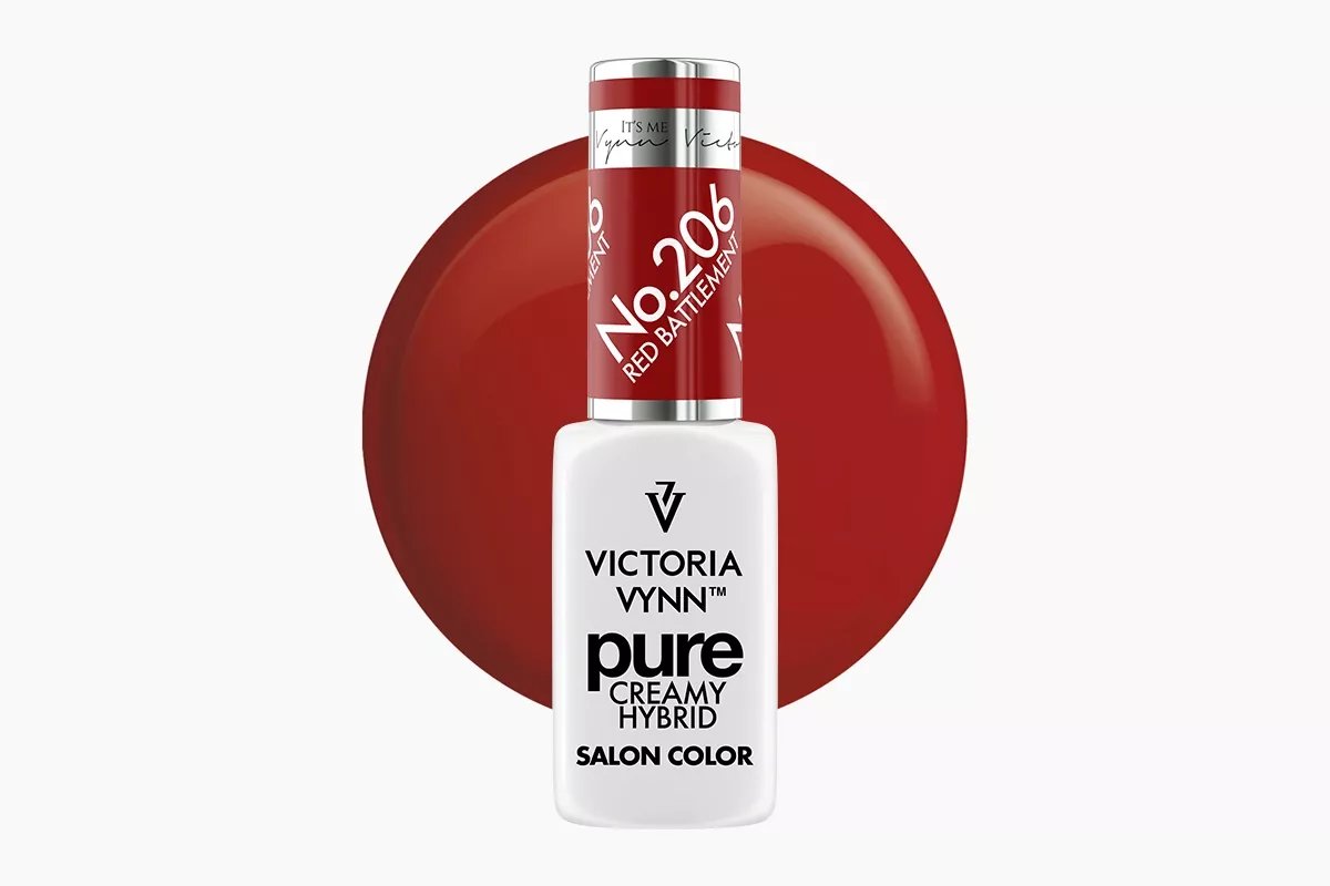 Lakier hybrydowy Victoria Vynn Pure Creamy Hybrid 206 Red Battlement