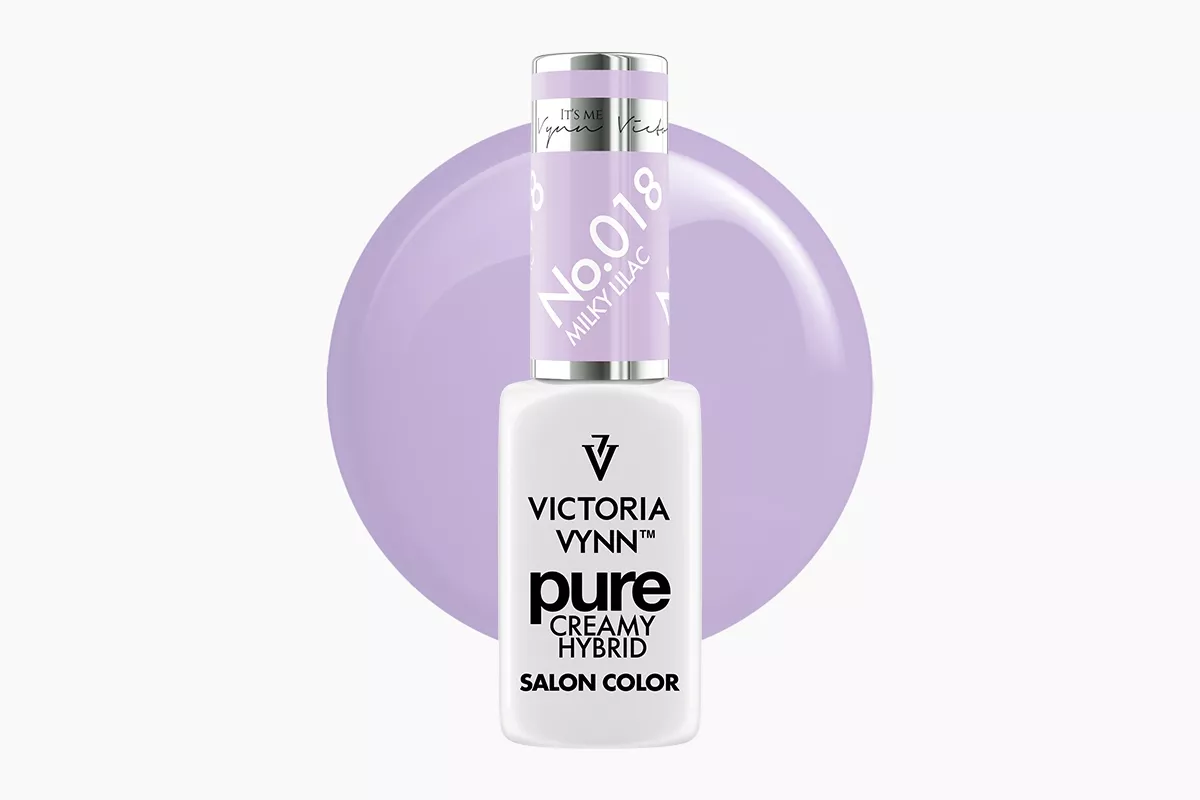 Lakier hybrydowy Victoria Vynn Pure Creamy Hybrid 018 Milky Lilac