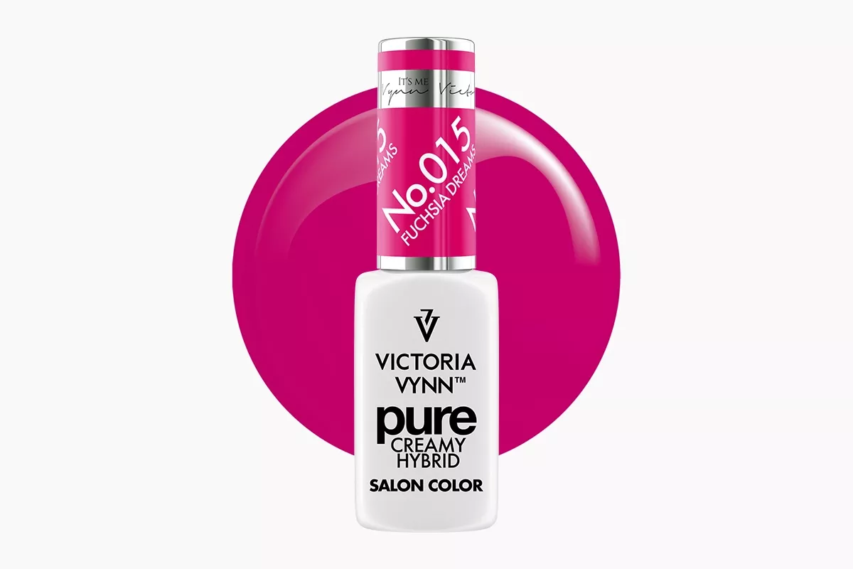 Lakier hybrydowy Victoria Vynn Pure Creamy Hybrid 015 Fuchsia Dream