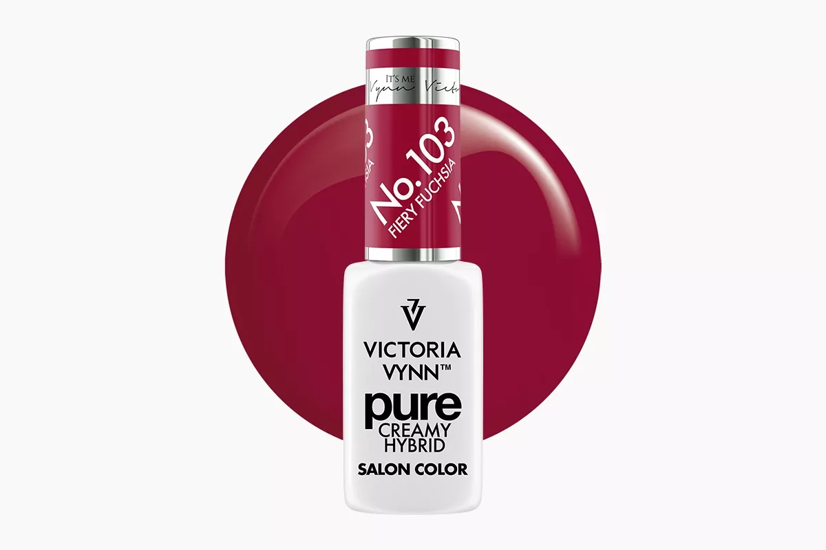 Lakier hybrydowy Victoria Vynn Pure Creamy Hybrid 103 Fiery Fuchsia
