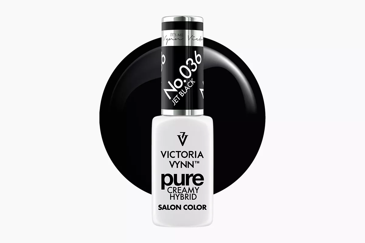 Lakier hybrydowy Victoria Vynn Pure Creamy Hybrid nr 36 Jet Black 8 ml