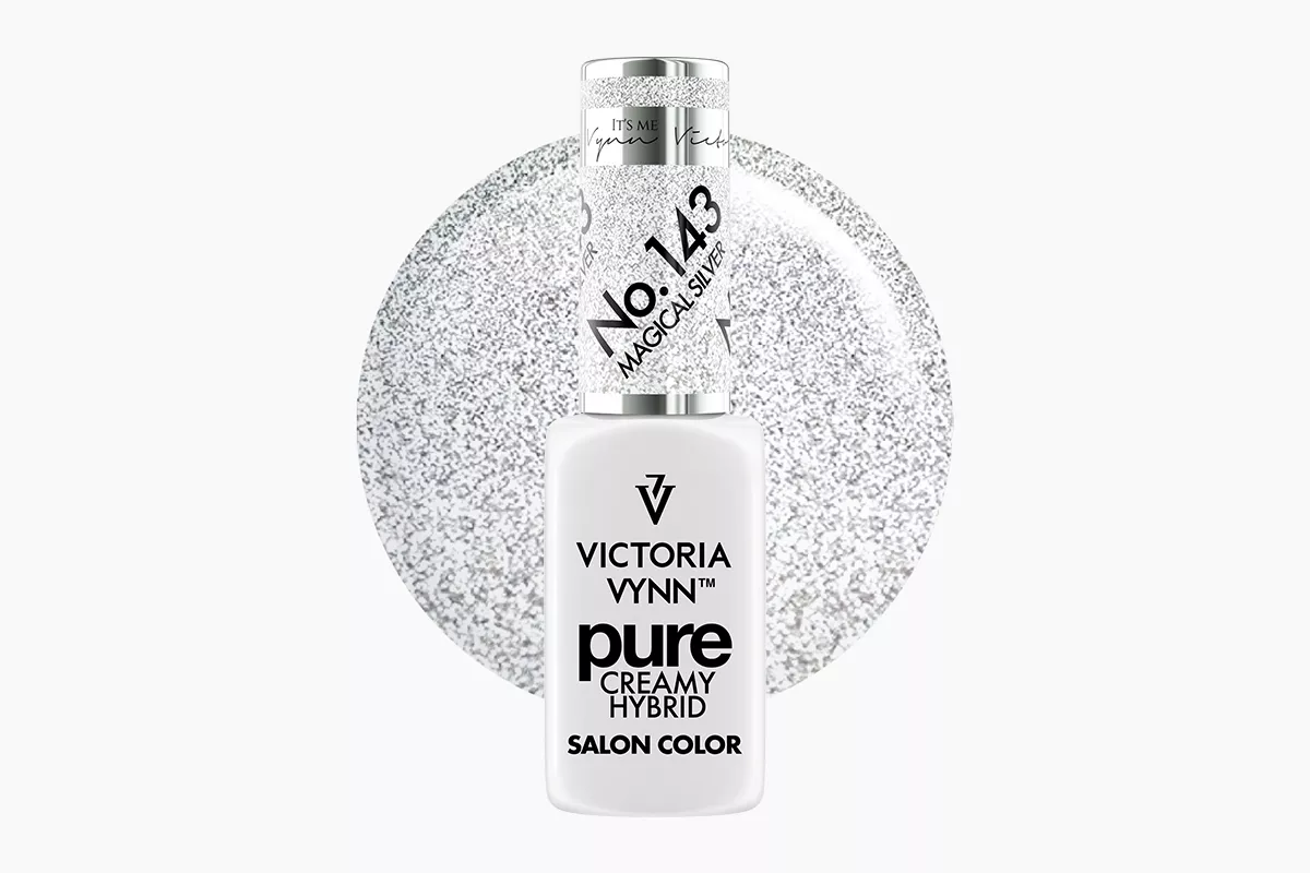 Lakier hybrydowy Victoria Vynn Pure Creamy Hybrid 143 Magical Silver 8 ml