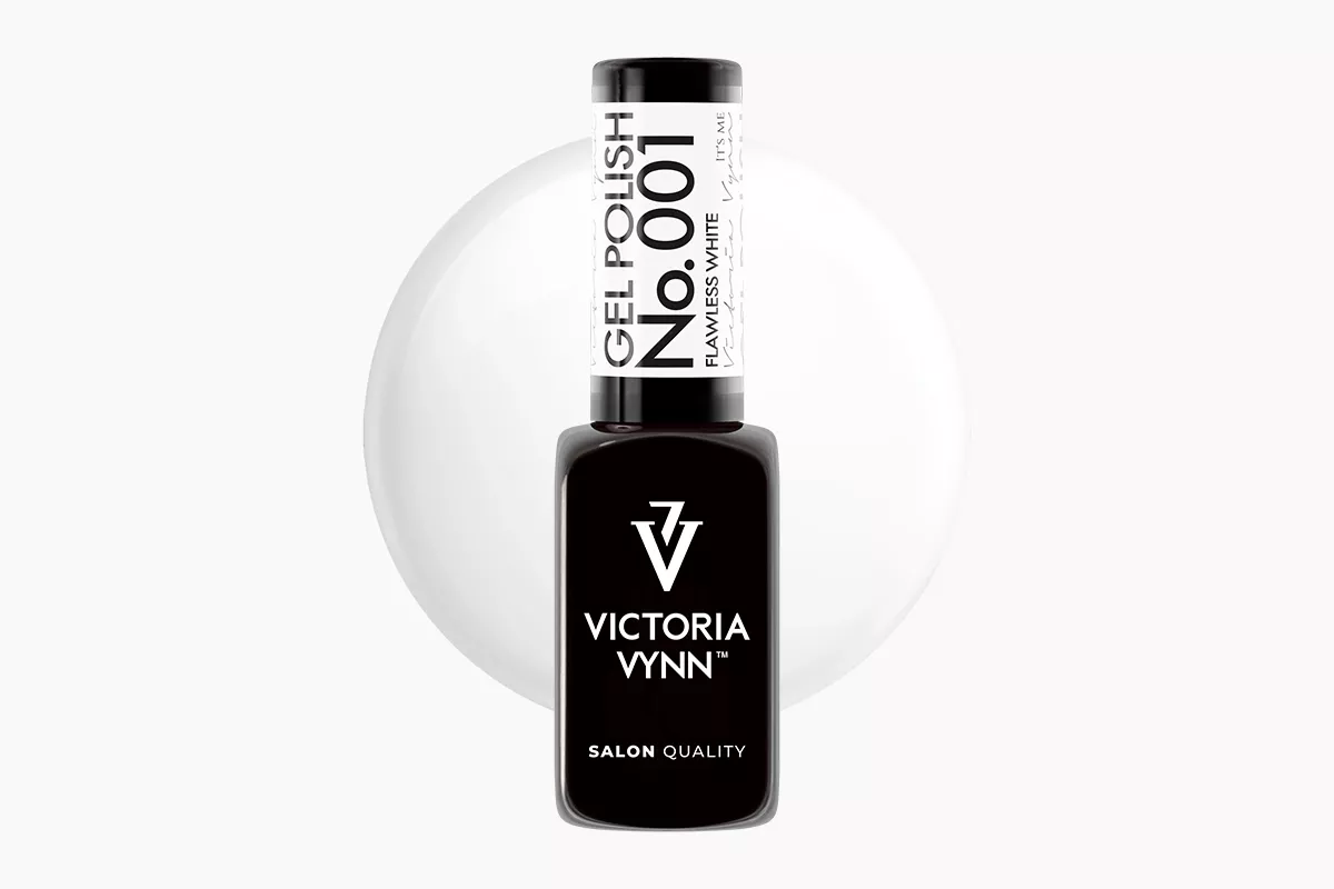 Lakier hybrydowy Victoria Vynn Gel Polish 001 Flawless White - kremowa biel pełnokryjąca, 8 ml