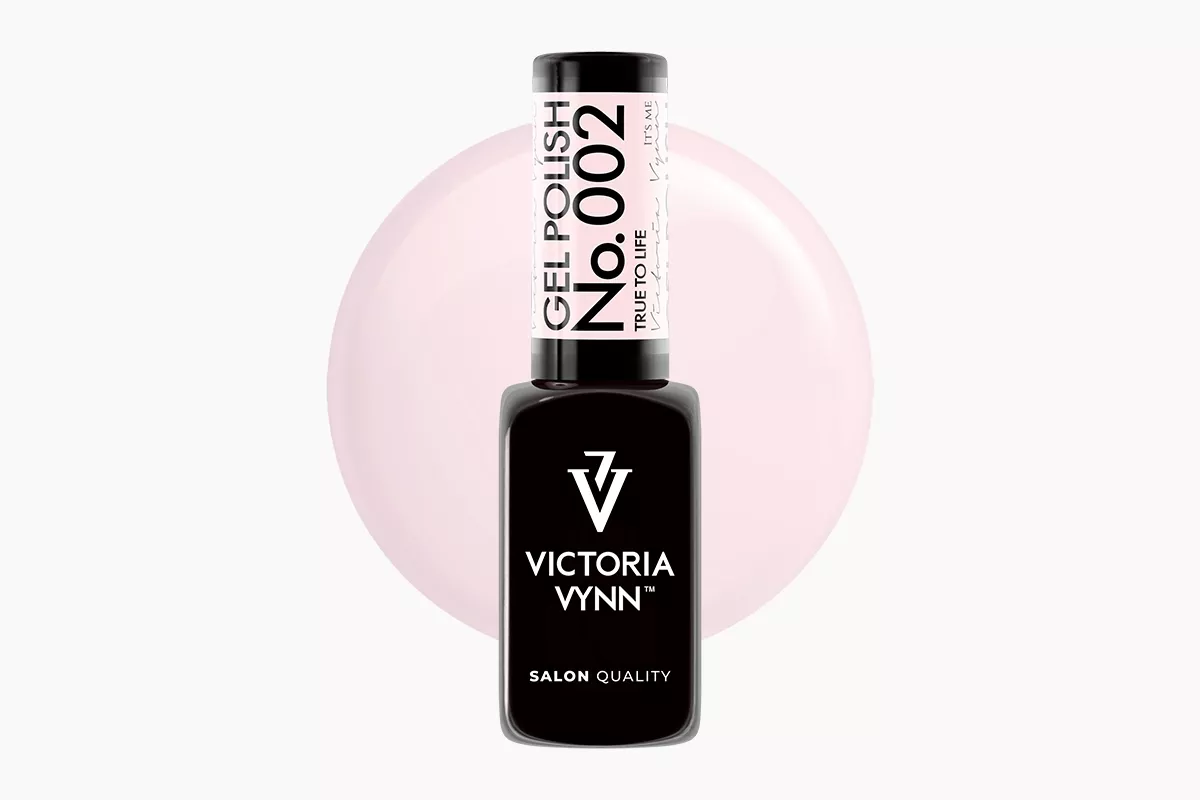 Lakier hybrydowy Victoria Vynn 002 True To Life 8 ml - butelka cielistego poltransparentnego nude