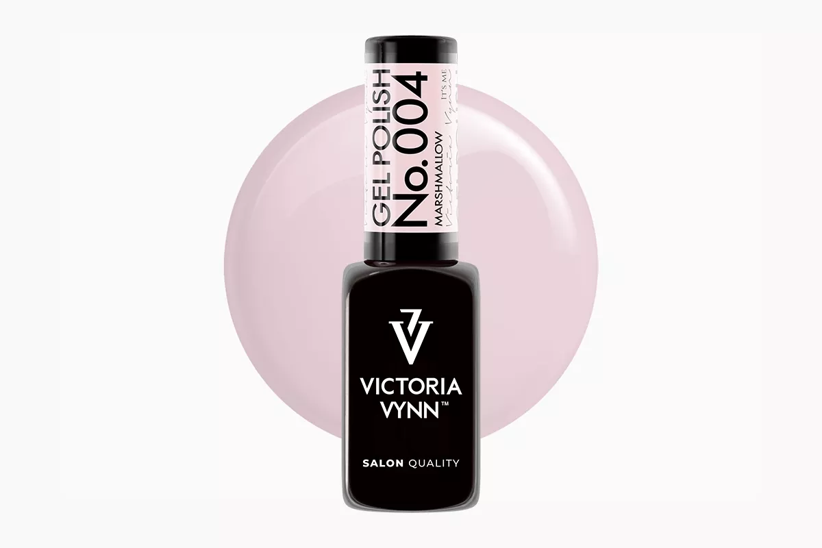 Lakier hybrydowy Victoria Vynn GEL POLISH 004 Marshmallow - łososiowy róż, kremowy krem pełnokryjący 8 ml