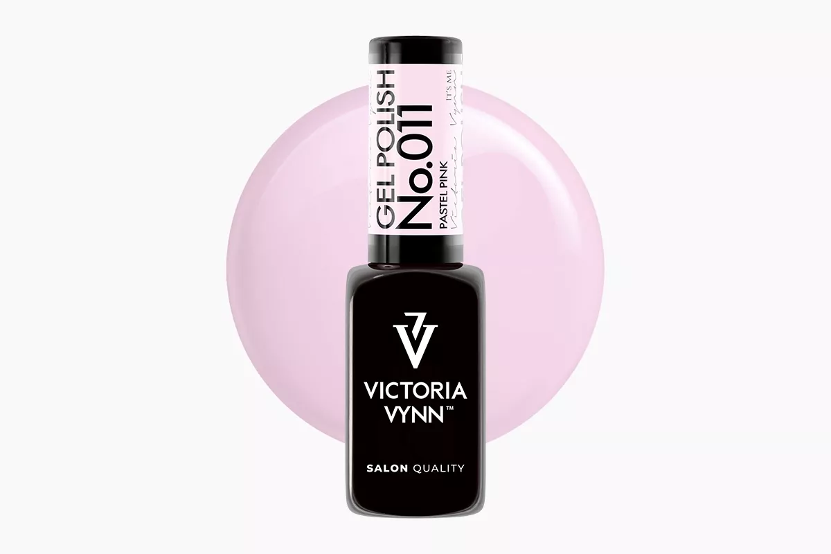 Lakier hybrydowy Victoria Vynn Gel Polish 011 Pastel Pink - blady pastelowy róż, krem pełnokryjący, 8 ml