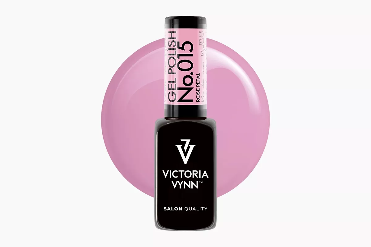 Lakier hybrydowy Victoria Vynn GEL POLISH 015 Rose Petal - jasnoróżowy pastel, kremowy krem pełnokryjący 8 ml