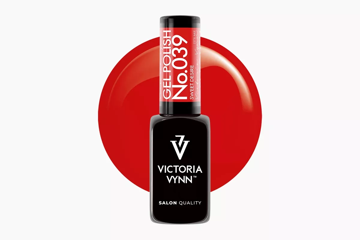 Victoria Vynn GEL POLISH 039 Sweet Desire 8 ml - ciepła, romantyczna czerwień na paznokciach