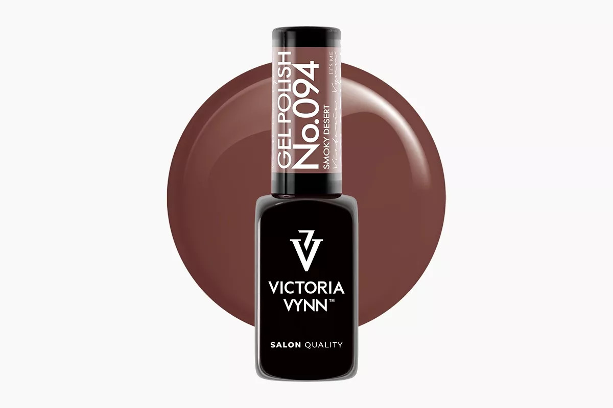 Lakier hybrydowy Victoria Vynn 094 Smoky Desert 8 ml - butelka przydymionego brązu
