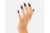 Manicure lakierem 212 Dark Crimson - mroczny, jeżynowy fiolet na paznokciach z pełnym kryciem