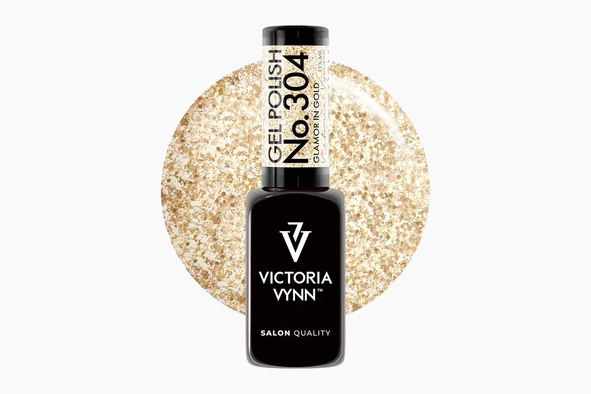 Lakier hybrydowy Victoria Vynn Gel Polish No. 304 Glamor in Gold 8 ml