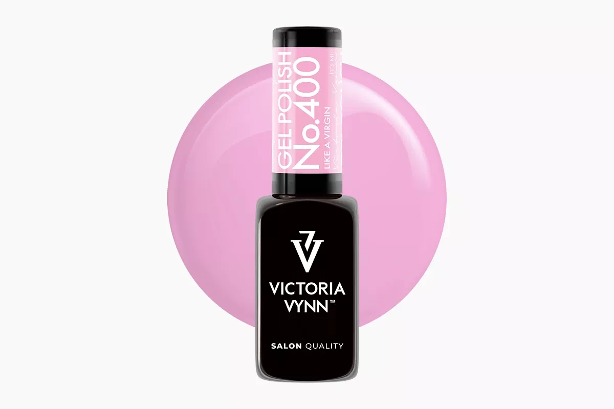 Lakier hybrydowy Victoria Vynn 400 Like a Virgin 8 ml - butelka delikatnego jasnego różu