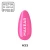 Makear N33 Neon lakier hybrydowy - swatch koloru neonowy bubblegum pink, cukierkowy róż, 8 ml