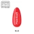 Makear lakier hybrydowy N10 jaskrawa koralowa czerwień - swatch koloru, neon 8 ml HEMA FREE