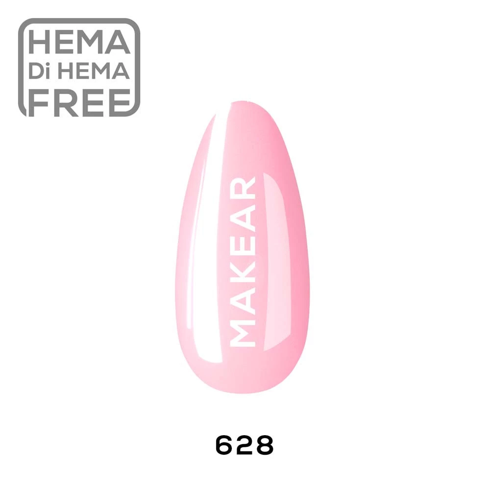 Makear lakier hybrydowy nr 628 Lily pastelowy róż - zdjęcie 2