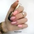 Makear lakier hybrydowy 559 Lollipop - różowo-złoty rose gold z brokatem na paznokciach, zdjęcie 1, 8 ml