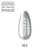 Makear lakier hybrydowy 512 Lollipop - swatch chłodnego srebra z drobnym brokatem, 8 ml HEMA FREE