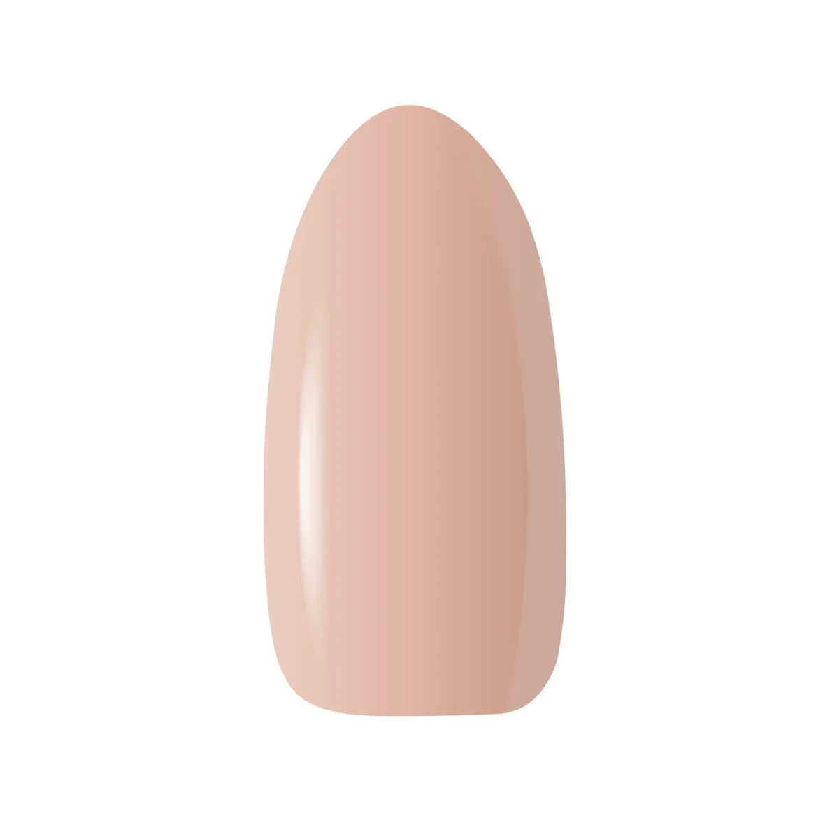 Claresa Nude Glow Gummy Nude 2 - swatch półtransparentnego, kremowo-beżowego lakieru hybrydowego na tipie