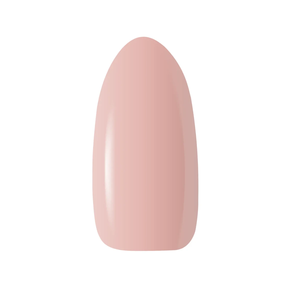 Claresa Nude Glow Gummy Nude 3 - swatch półtransparentnego, brzoskwiniowo-różowego lakieru hybrydowego na tipie