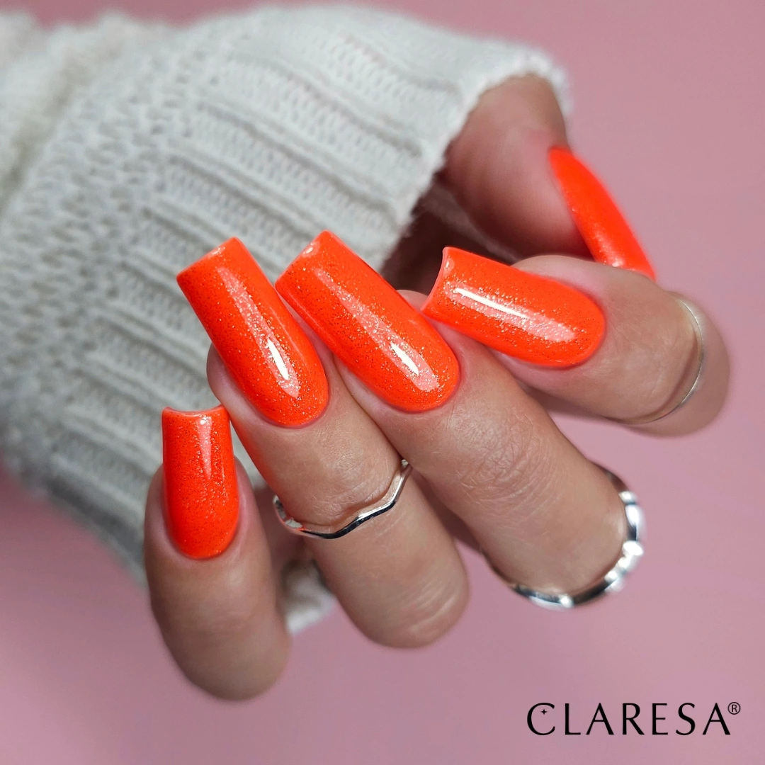 Stylizacja paznokci Claresa Funky Disco 2 Orange Pop