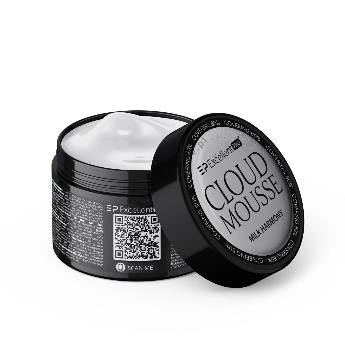 Excellent PRO Cloud Mousse Milk Harmony 50g - budujacy zel tiksotropowy mleczny, krycie 80%