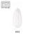 Makear 602 Milky French mleczna biel - swatch z zestawu, lakier hybrydowy 8 ml