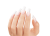 Paznokcie przedłużone tipsami Soft Gel Tips Medium Square w odcieniu naturalnym