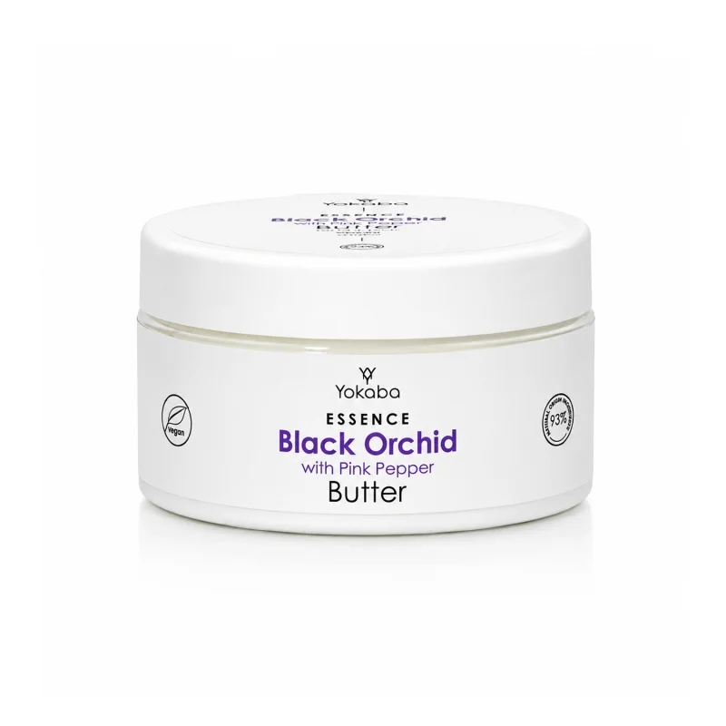 Yokaba Essence Black Orchid with Pink Pepper Butter 200 ml, zamknięty słoiczek