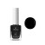 Yokaba Pure Vegan Nail Lacquer 10 ml nr 01 Simple Black, lakier klasyczny obok próbki koloru, głęboka czerń